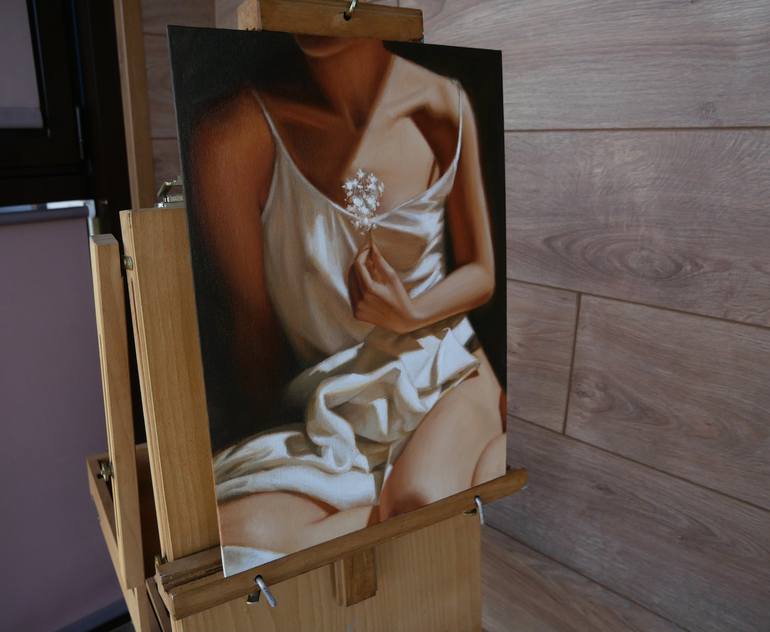 Original Photorealism Body Painting by Anna Bernadskaya