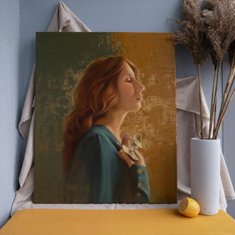 Original Art Deco People Painting by Anna Bernadskaya