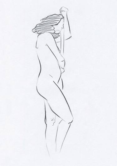 Print of Minimalism Body Drawings by Anna Bernadskaya