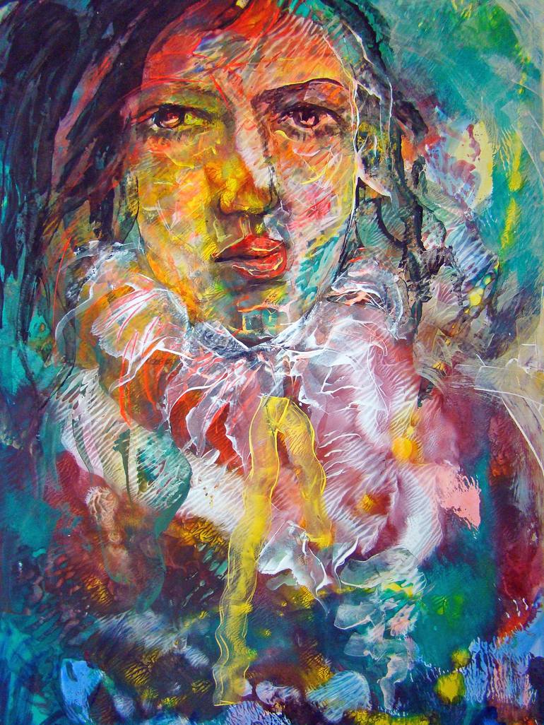 woman Painting by Ali Latif | Saatchi Art