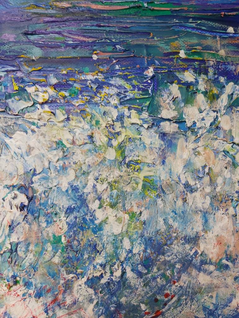 Original Expressionism Water Painting by Jenny Yusupov