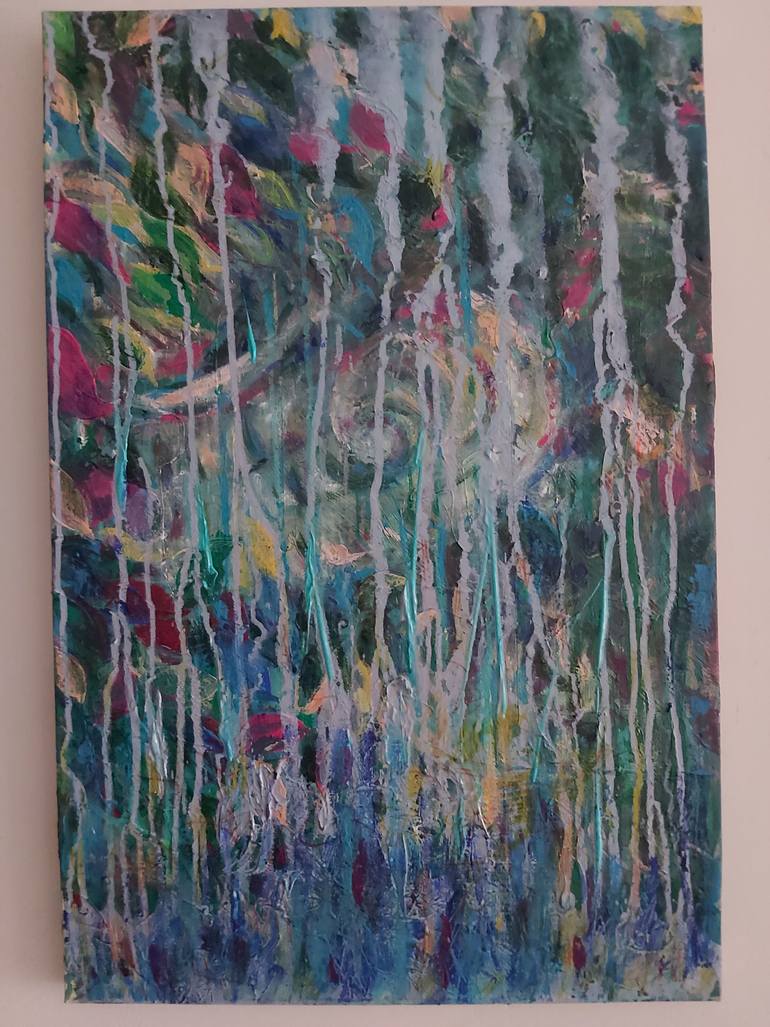 Original Art Deco Abstract Painting by Jenny Yusupov