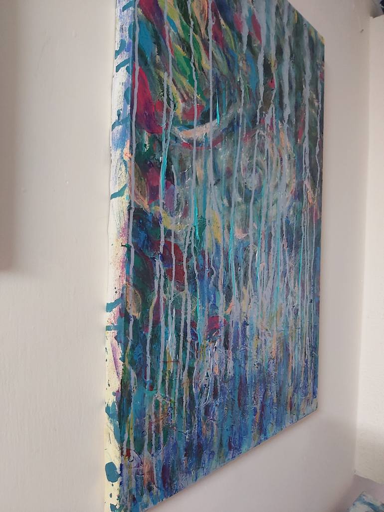 Original Art Deco Abstract Painting by Jenny Yusupov