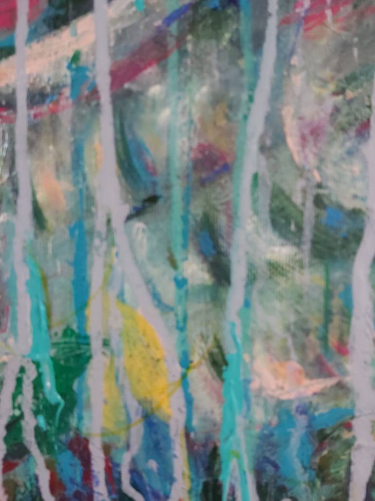 Original Art Deco Abstract Painting by Jenny Yusupov