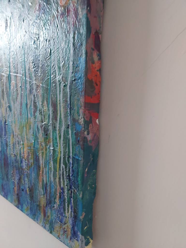 Original Art Deco Abstract Painting by Jenny Yusupov