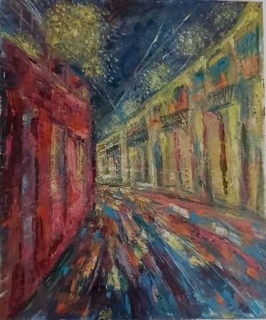 Original Expressionism Architecture Paintings by Jenny Yusupov