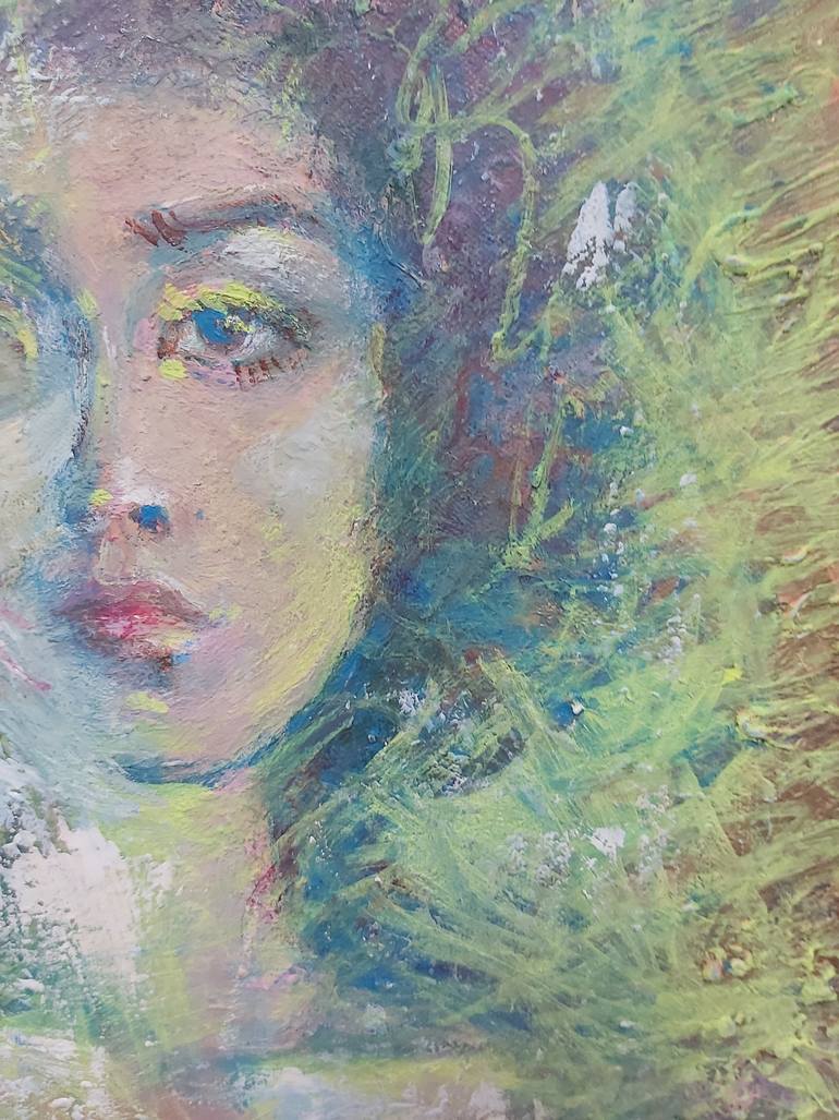 Original Modernism Women Painting by Jenny Yusupov