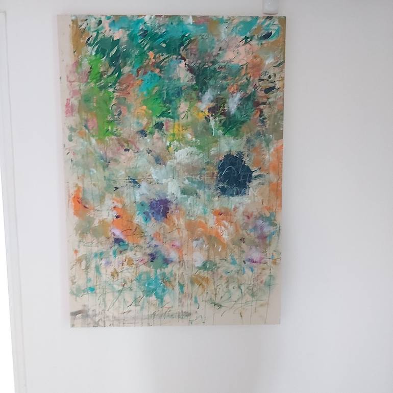 Original Abstract Expressionism Abstract Painting by Jenny Yusupov