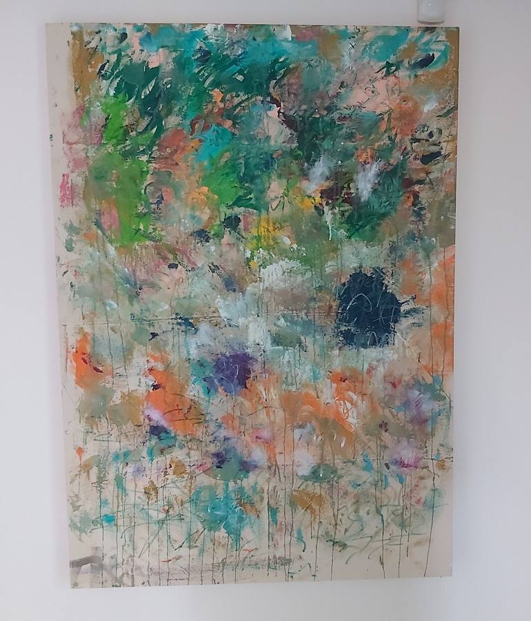 Original Abstract Expressionism Abstract Painting by Jenny Yusupov