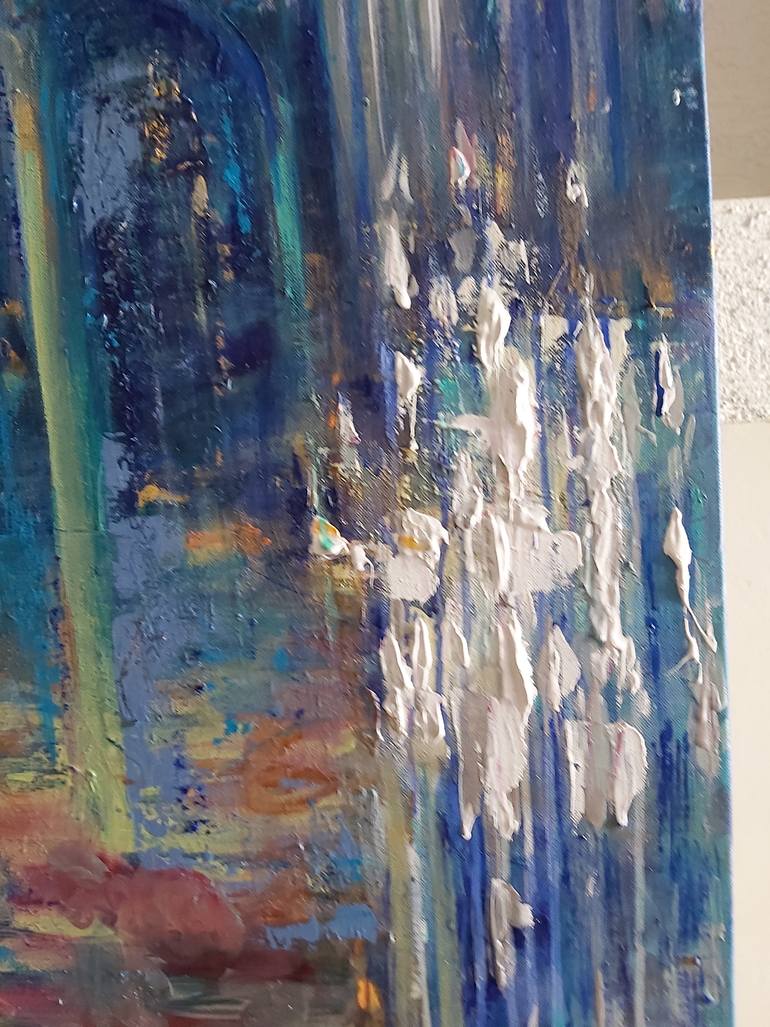 Original Abstract Expressionism Abstract Painting by Jenny Yusupov