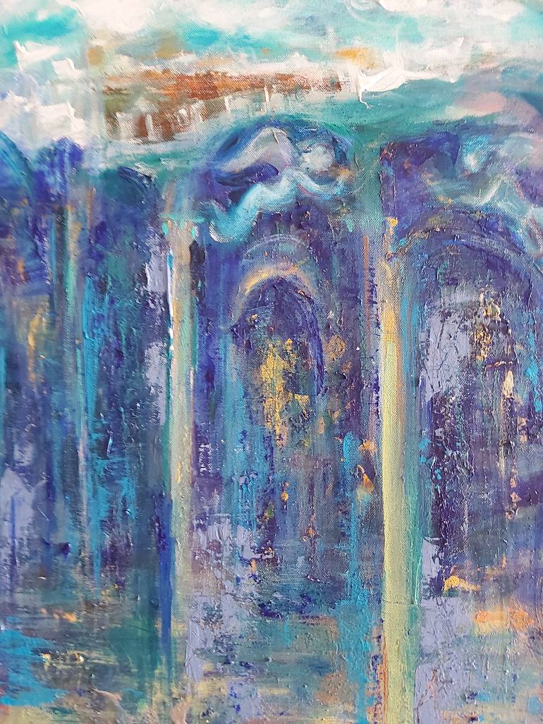 Original Abstract Expressionism Abstract Painting by Jenny Yusupov