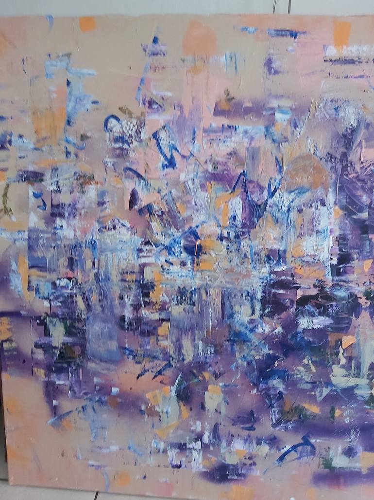 Original Abstract Expressionism Abstract Painting by Jenny Yusupov