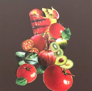 Original Photorealism Food Collage by KMS Art Studio