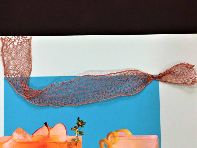 Original Abstract Expressionism Food & Drink Collage by Kms Art Studio
