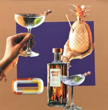 Print of Abstract Food & Drink Collage by KMS Art Studio