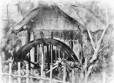 Water Wheel, Japan 1957 thumb