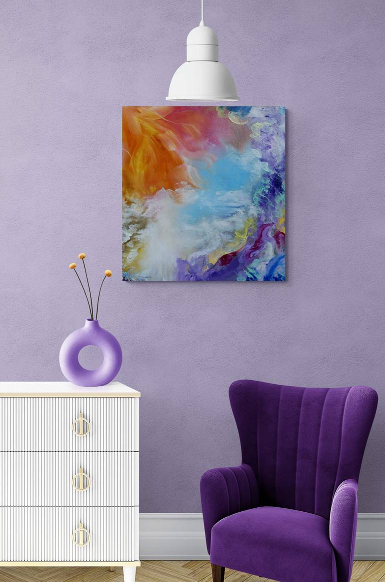 Original Abstract Expressionism Abstract Painting by Margo Tartart