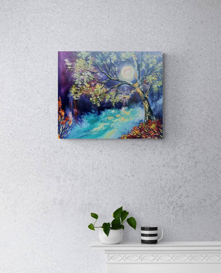 Original Abstract Expressionism Landscape Painting by Margo Tartart