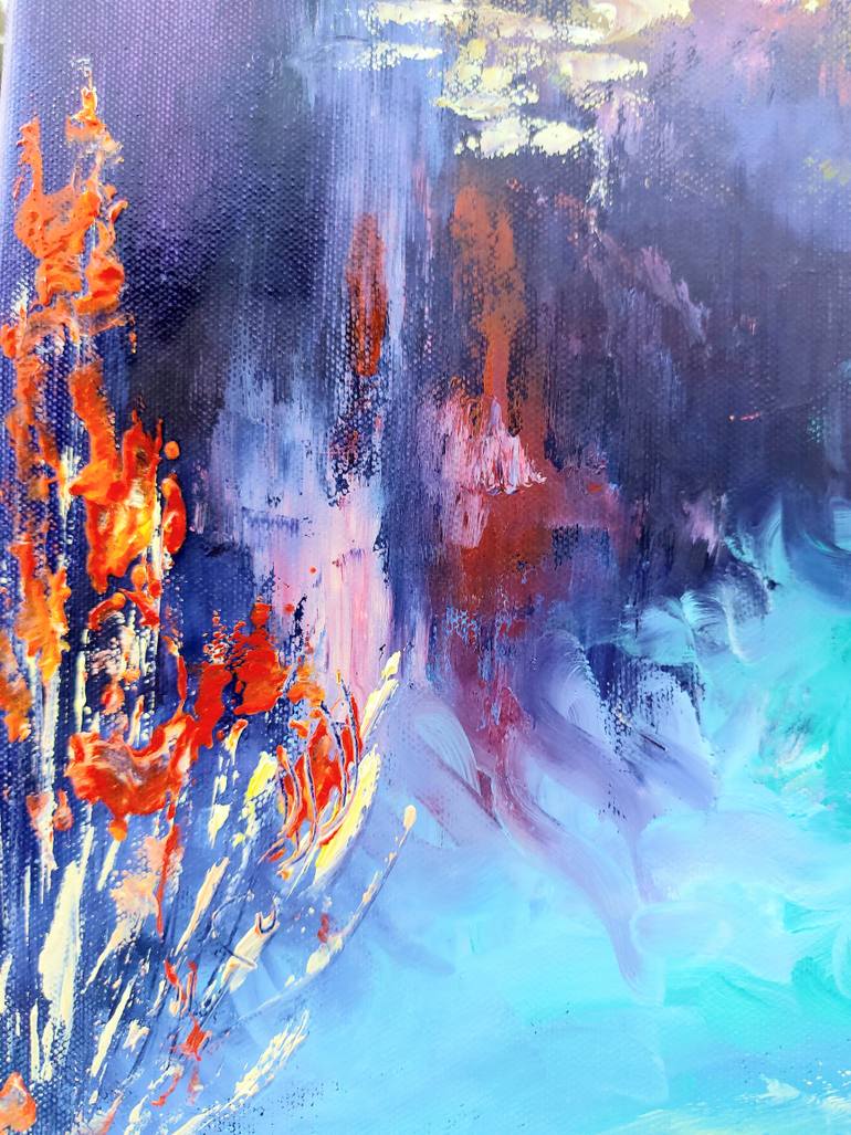 Original Abstract Expressionism Landscape Painting by Margo Tartart