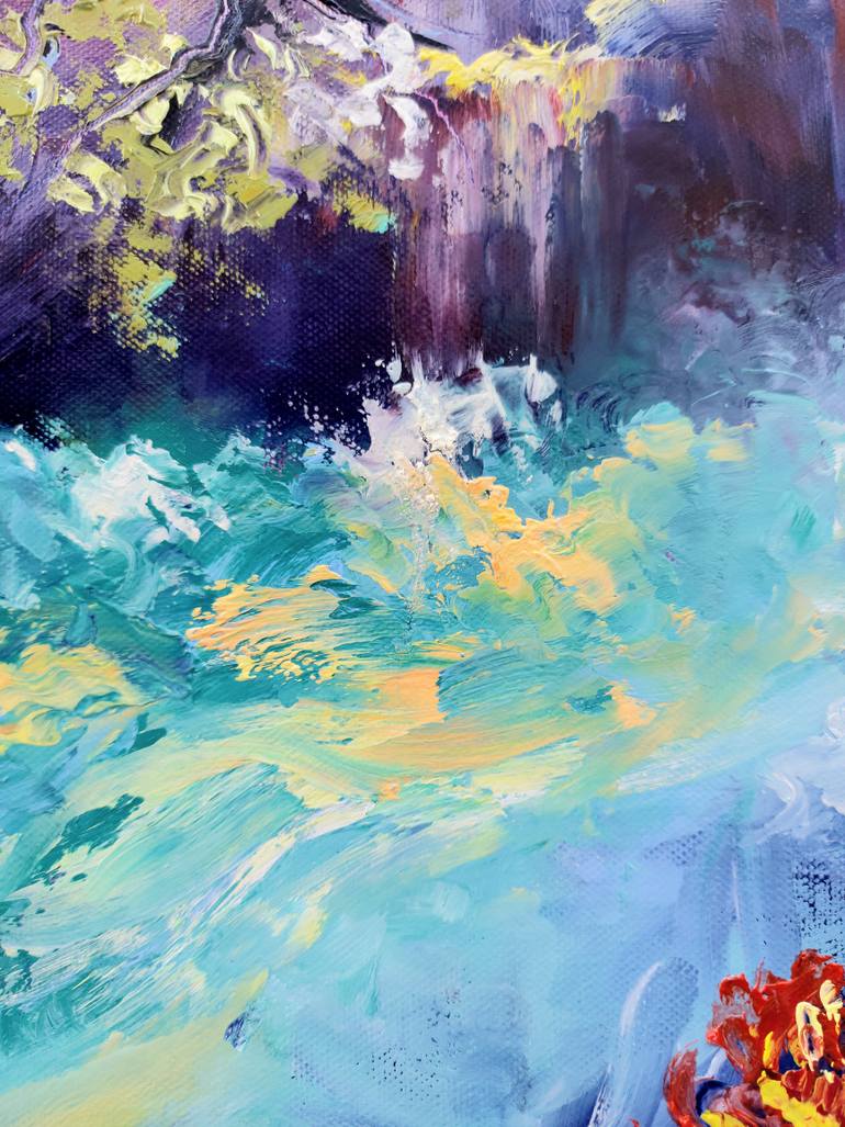 Original Abstract Expressionism Landscape Painting by Margo Tartart