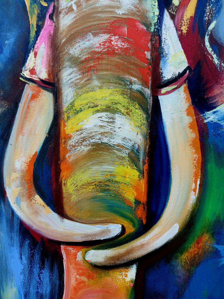 Original Expressionism Animal Painting by Margo Tartart