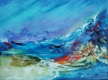 Print of Abstract Expressionism Landscape Paintings by Margo Tartart