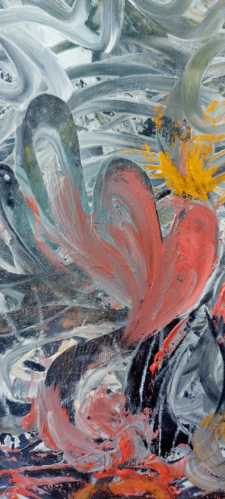 Original Abstract Expressionism Abstract Painting by Margo Tartart