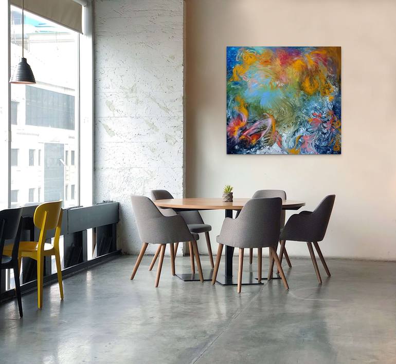 Original Abstract Expressionism Abstract Painting by Margo Tartart