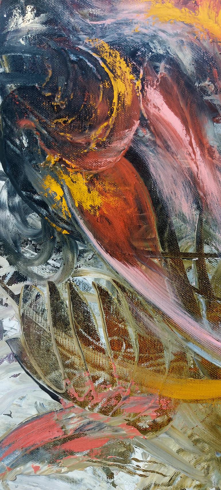 Original Abstract Expressionism Abstract Painting by Margo Tartart