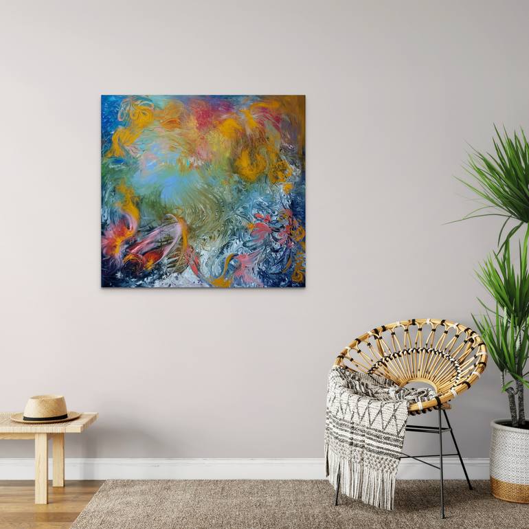 Original Abstract Expressionism Abstract Painting by Margo Tartart