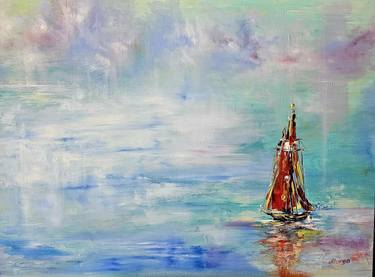 Original Abstract Expressionism Seascape Paintings by Margo Tartart