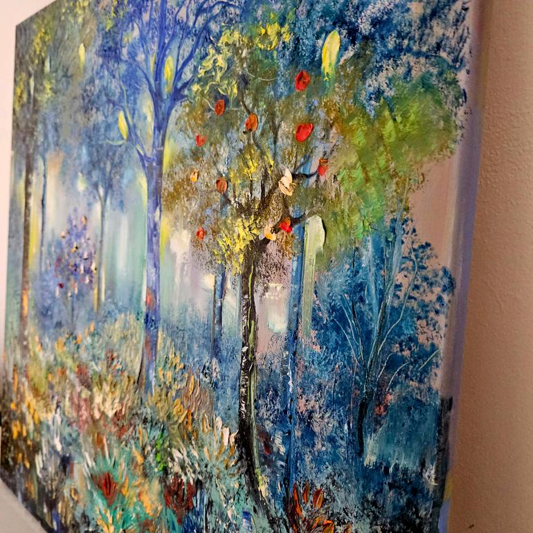 Original Impressionism Garden Painting by Margo Tartart