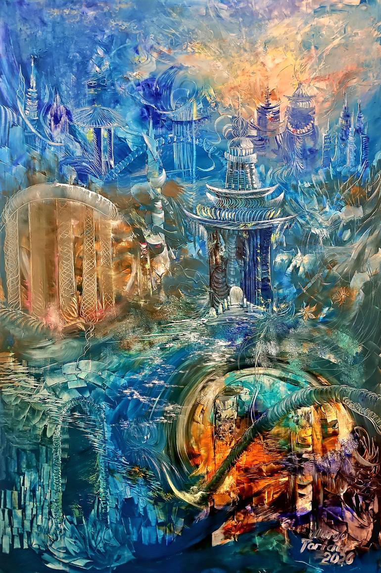 Living Atlantis Painting by Margo Tartart | Saatchi Art