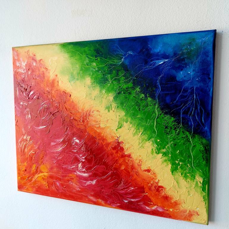 Original Abstract Expressionism Abstract Painting by Margo Tartart