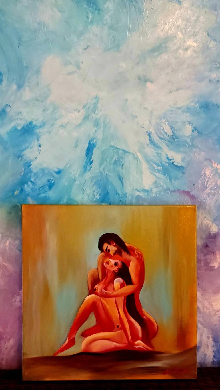 Original Expressionism Nude Painting by Margo Tartart