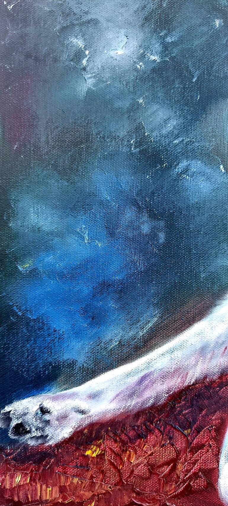 Original Expressionism Animal Painting by Margo Tartart