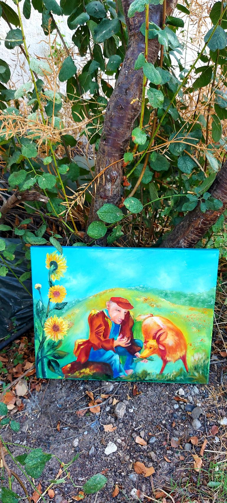 Original Impressionism Animal Painting by Margo Tartart