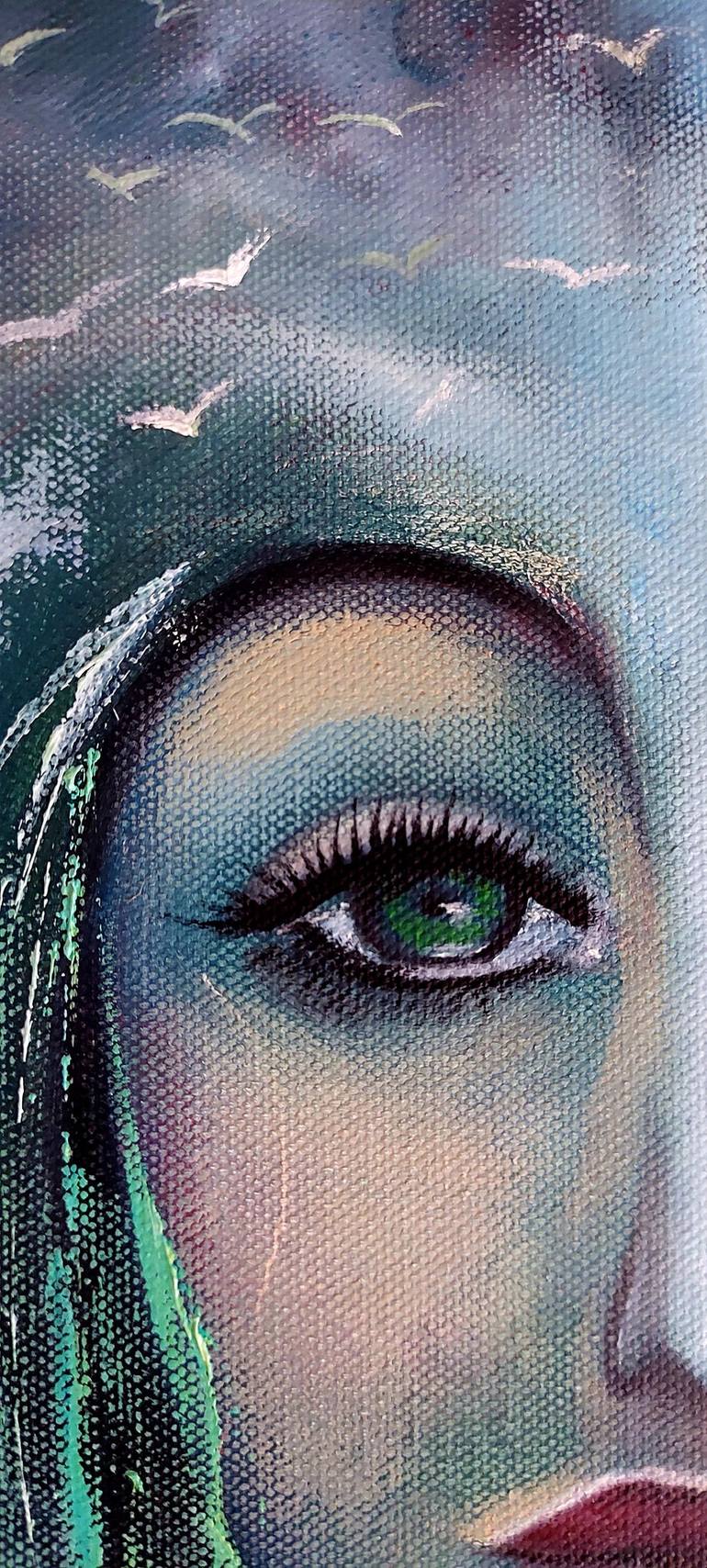 Original Portrait Painting by Margo Tartart