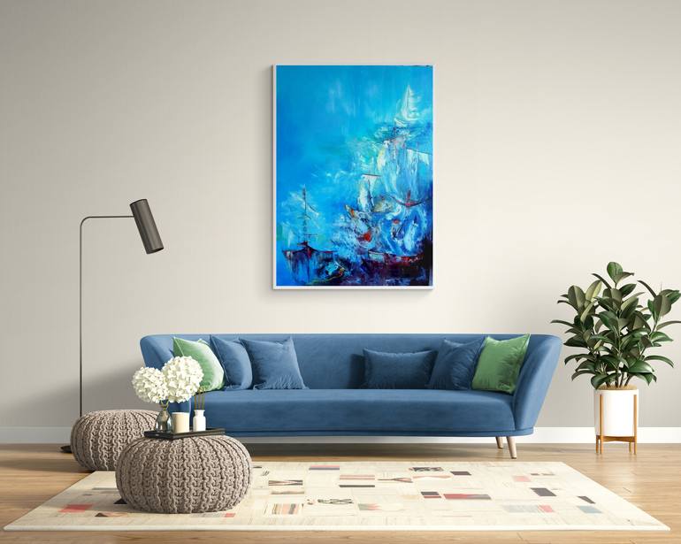 Original Abstract Nature Painting by Margo Tartart