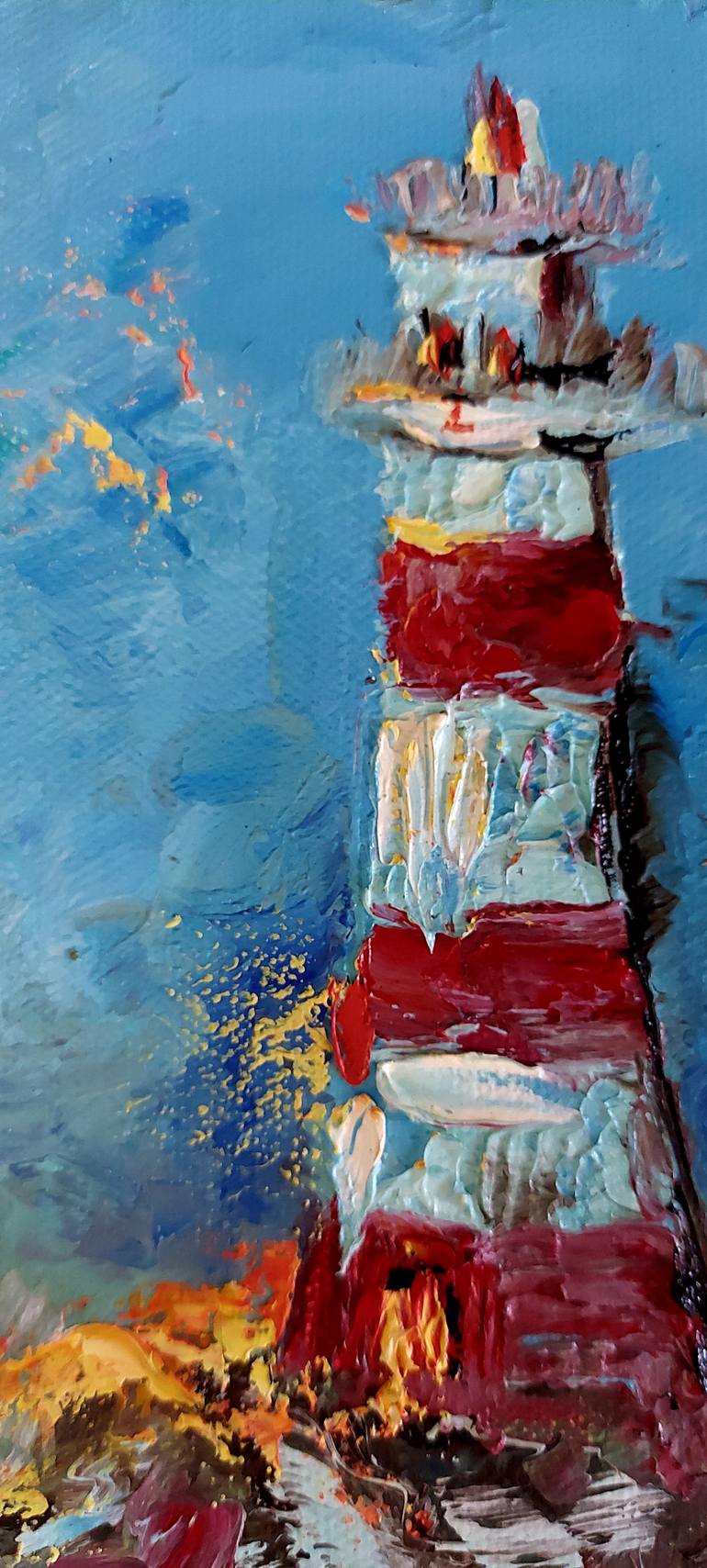 Original Expressionism Seascape Painting by Margo Tartart