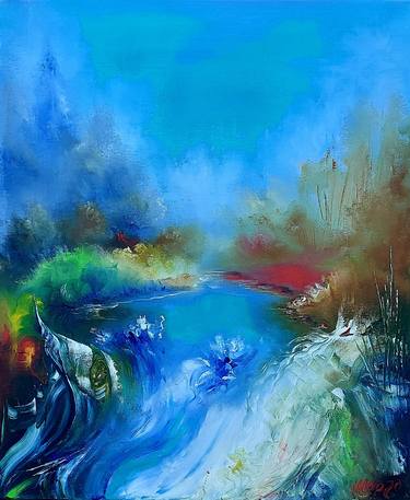 Original Abstract Landscape Paintings by Margo Tartart