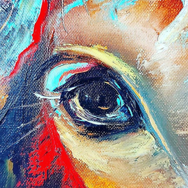 Original Abstract Animal Painting by Margo Tartart