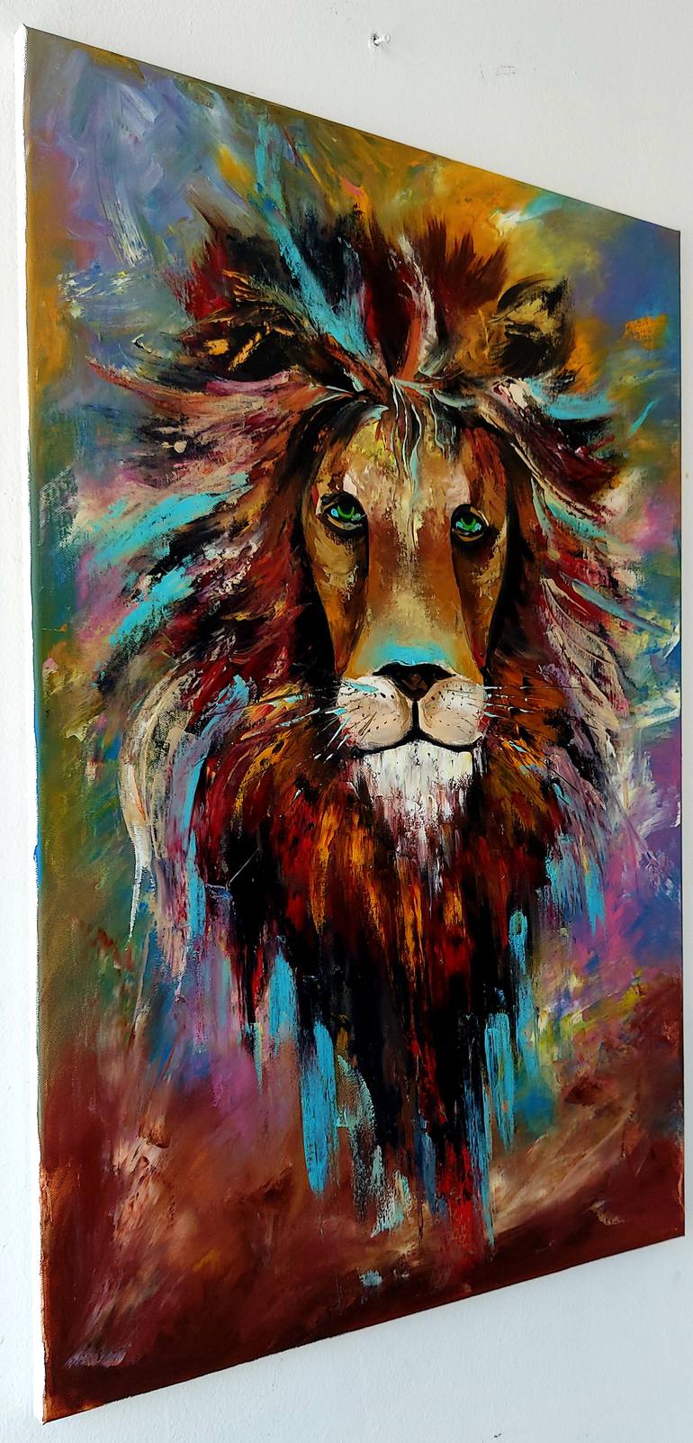 Original Abstract Animal Painting by Margo Tartart