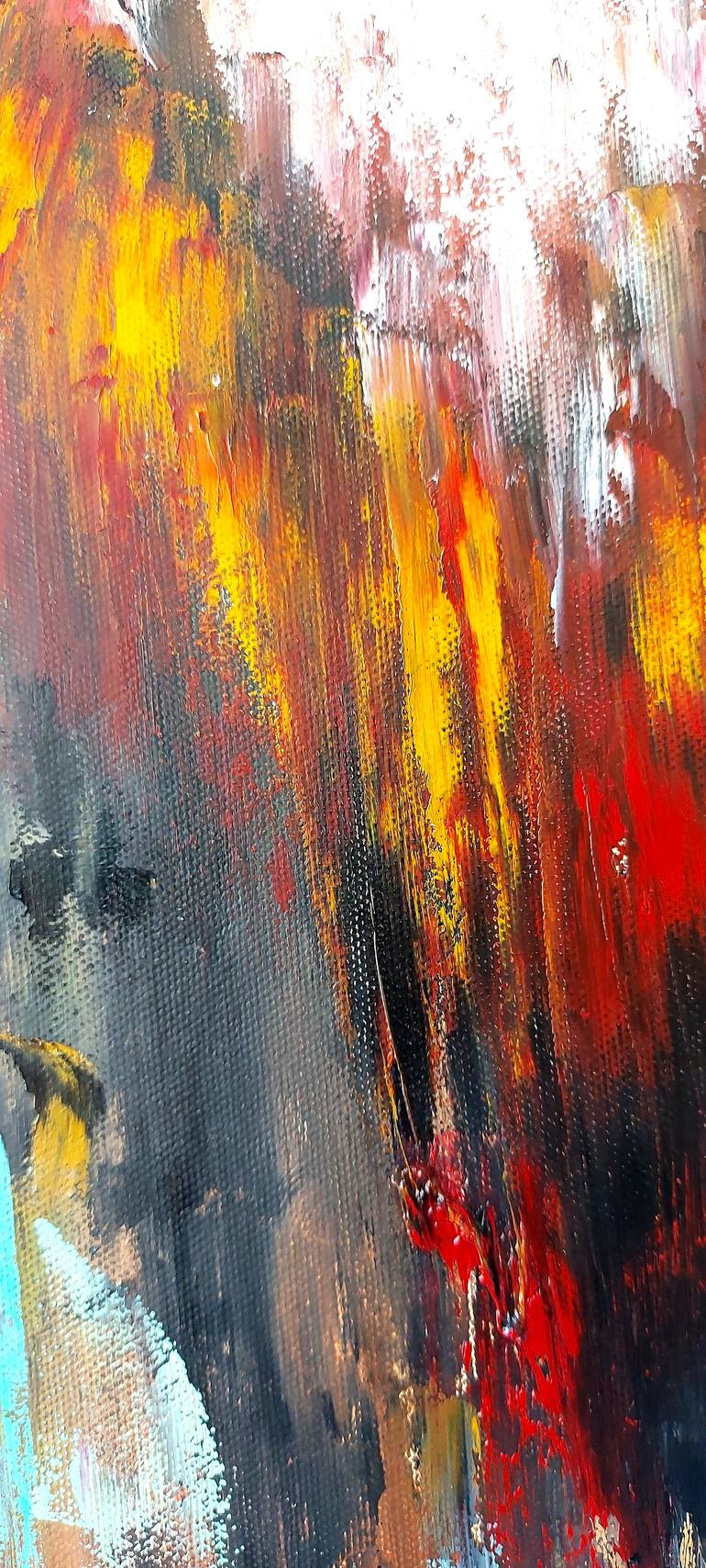 Original Abstract Animal Painting by Margo Tartart