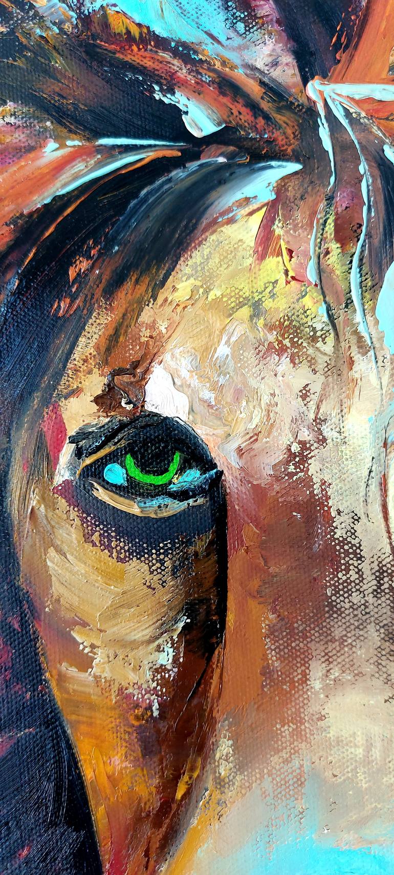 Original Abstract Animal Painting by Margo Tartart