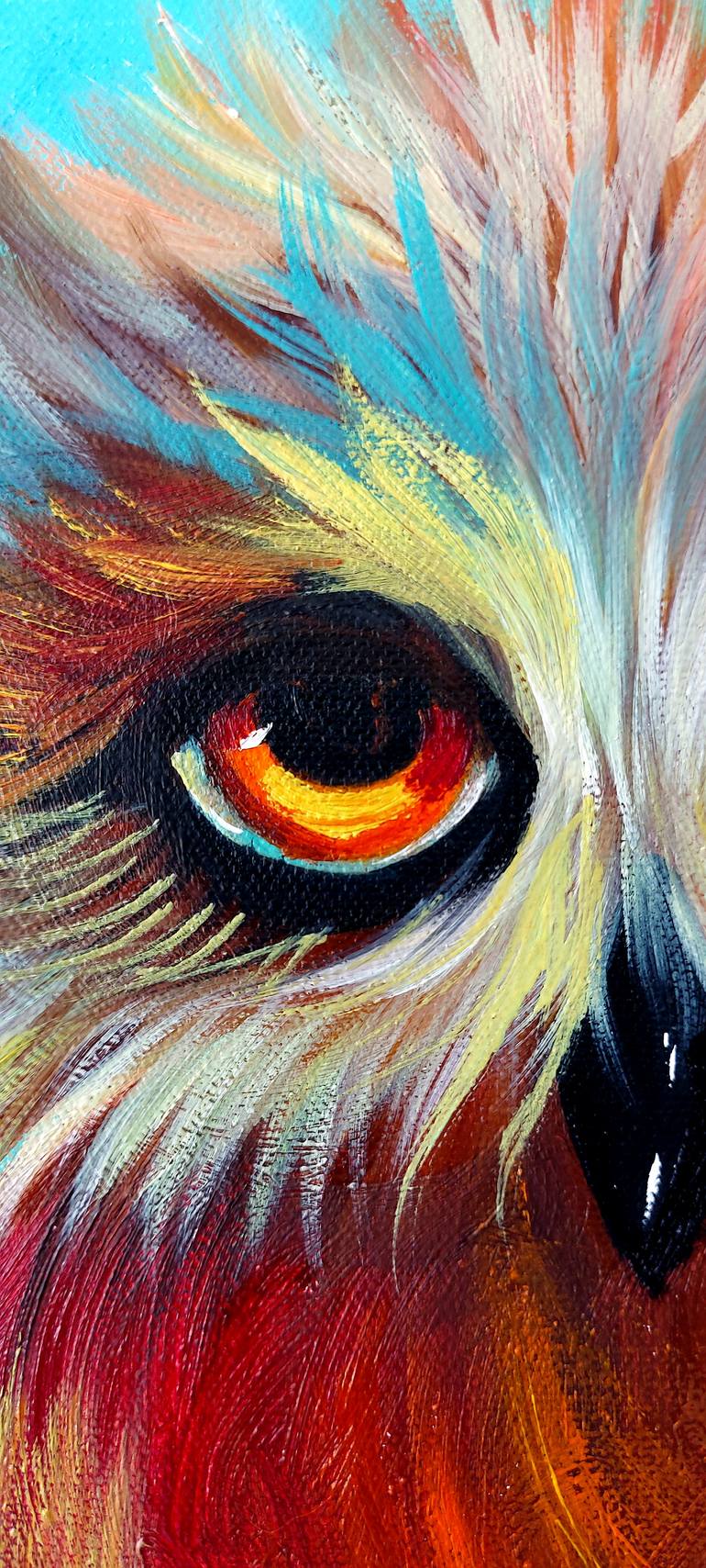 Original Abstract Animal Painting by Margo Tartart