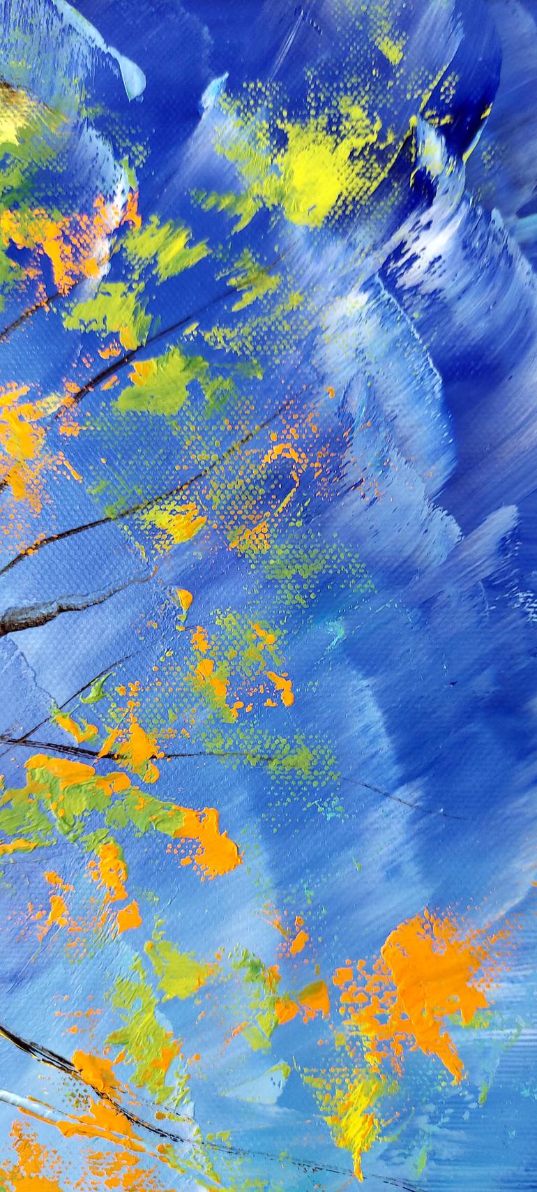 Original Art Deco Tree Painting by Margo Tartart
