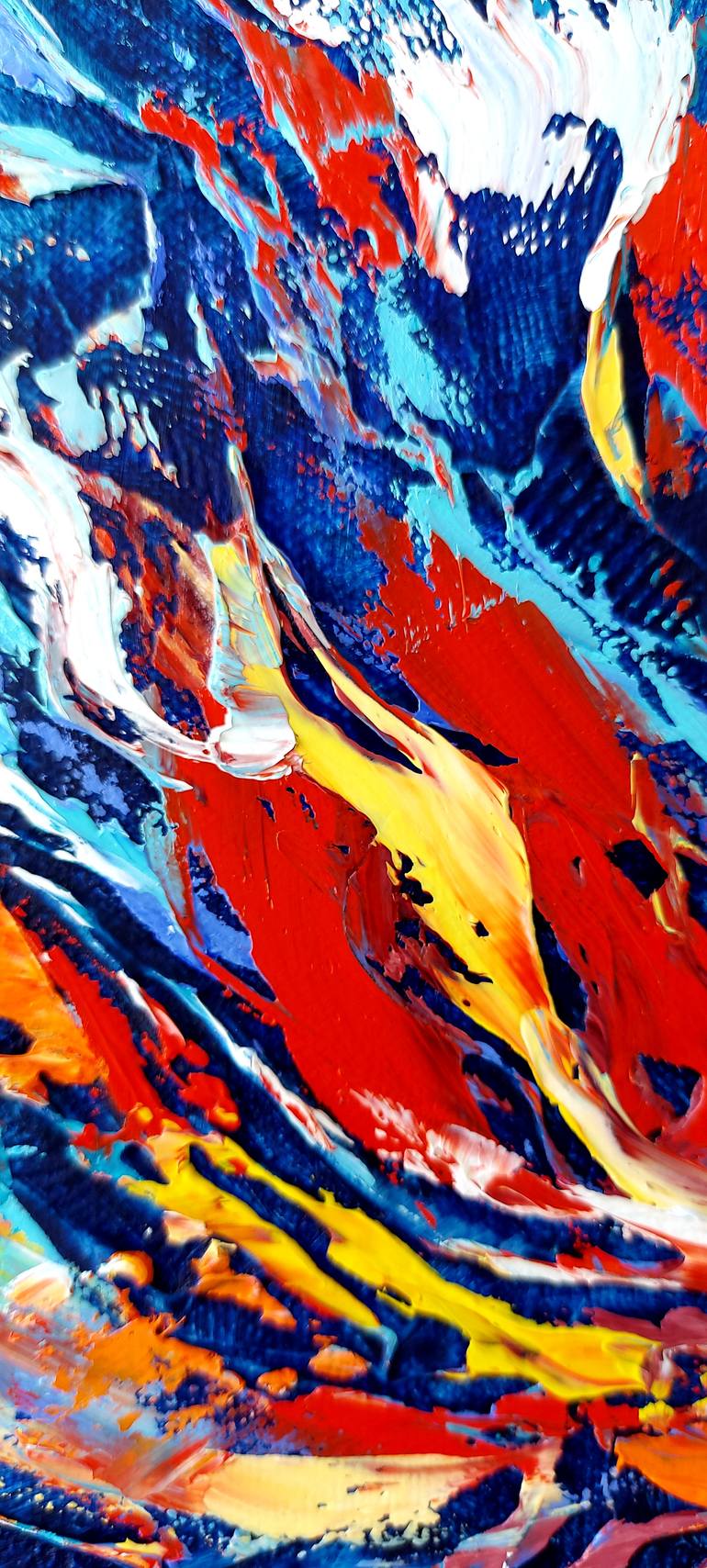 Original Abstract Expressionism Abstract Painting by Margo Tartart
