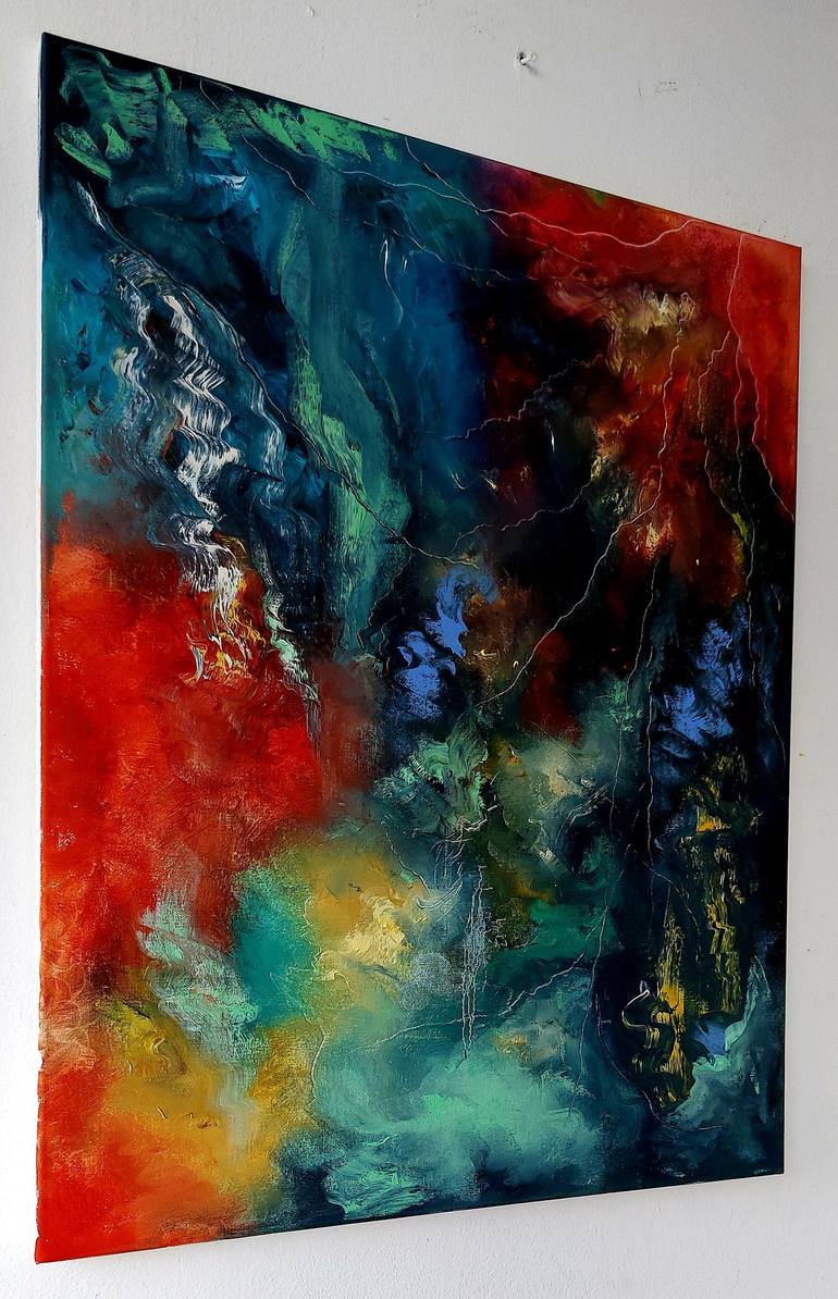 Original Abstract Expressionism Abstract Painting by Margo Tartart