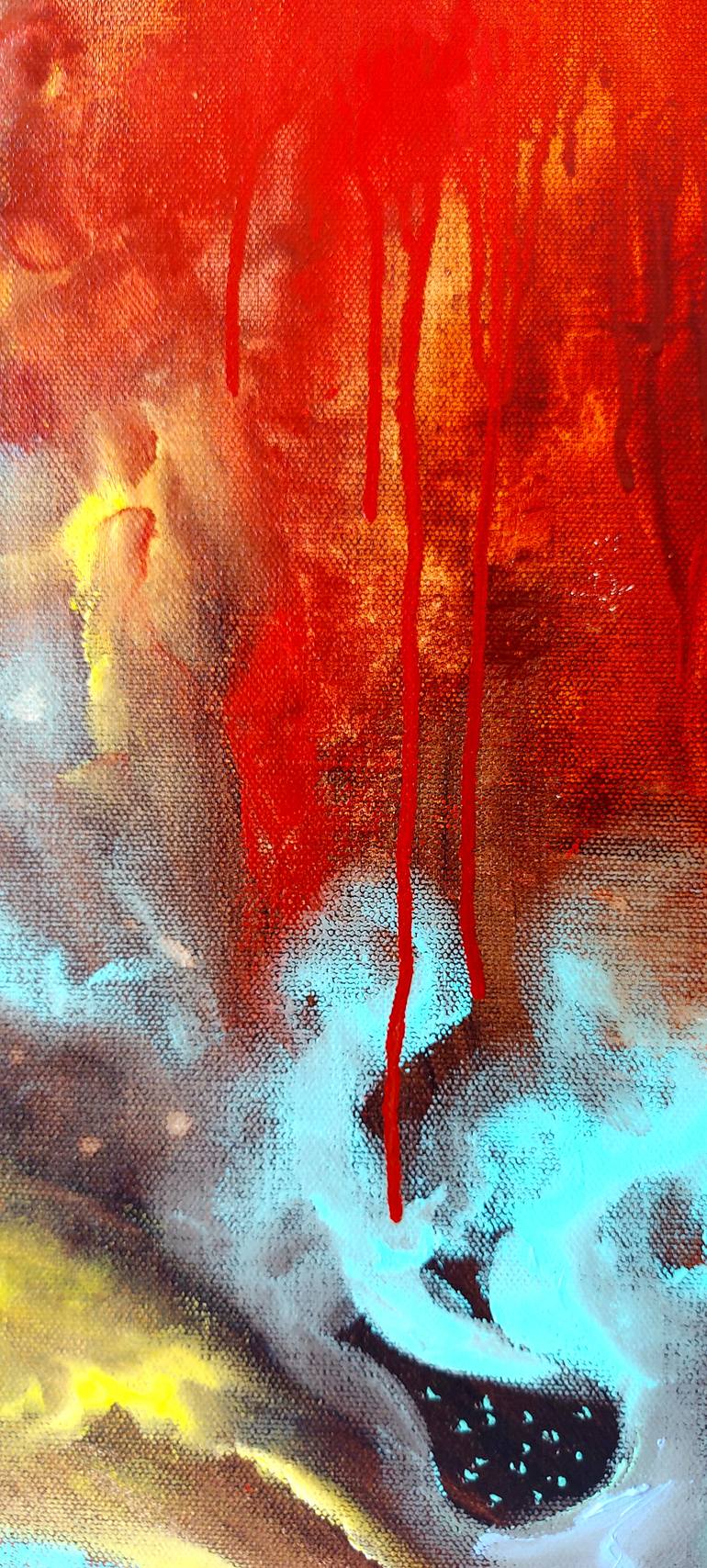 Original Abstract Expressionism Abstract Painting by Margo Tartart